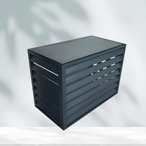 KHLMSRXJ Deflector de Aire Acondicionado de Unidad de Ventana, Cubierta de Aire Acondicionado Mini Split para Unidades Exteriores, Cubierta de Condensador Mini Split, Cerca para Ocultar el