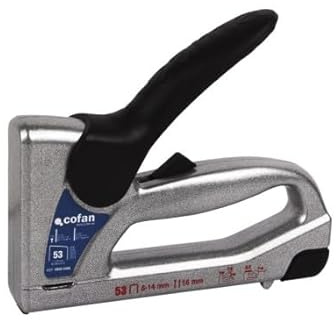 Agrafeuse et cloueuse manuelle professionnelle pour agrafes n° 53 de 6, 8, 10, 12 et 14 mm et clous de M15 et W15 de 15 mm