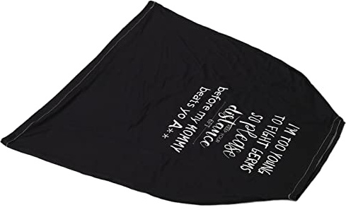 Generic Tapa el Trapa de la Bufanda de Lactancia, Tapa del Asiento del bebé de Amamantamiento de Enfermería Suave para Niña Fuera de la Madre (BLACK)