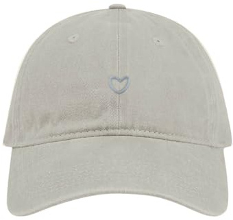 Baseballkappe Damen Sommer Einstellbare Baseballmütze mit Herzförmiges Stickmuster Retro Baseball Cap Damen Sonnenschutz Basecap Tennis Kappe Sport Cap Sommer Schirmmütze