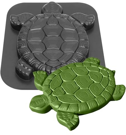 Concrete Molds, Turtle Shape Stepping Stone Mold, Personalized Manual Garden Lawn Stepping Stones, Reusable Path Maker Mold, Concrete Cement Molds for Walkways, Pavement, Path, Patio