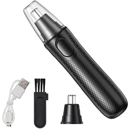 Tagliapeli Naso Elettrico Portatile Impermeabile Ricaricabile Innocuo | Rasoio Nasale Da Uomo Per Peli Barba, Viso, Sopracciglia Donna, Casa, Bagno, Doccia, Viaggio e Campeggio