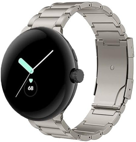 synsing Titan Armband Kompatibel mit Pixel Watch 5/4/3 45mm, Pixel Watch 5/4/3/2/1 41mm Armband, Metallarmband für pixel watch 45mm Zubehör für Männer und Frauen