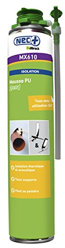 Mousse PU Isolante – Mousse Expansive Manuelle Polyuréthane, Isolant Thermique et Acoustique pour Fissures, Joints et Isolation des Bâtiments