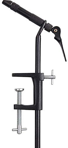 ANCLLO Fly Tying Schraubstock Werkzeug, Aluminiumlegierung Fly Lure DIY Maker Fliegenbinden Rotary Vice Tool Angeln Zubehör，Fischstock，DIY Zubehör