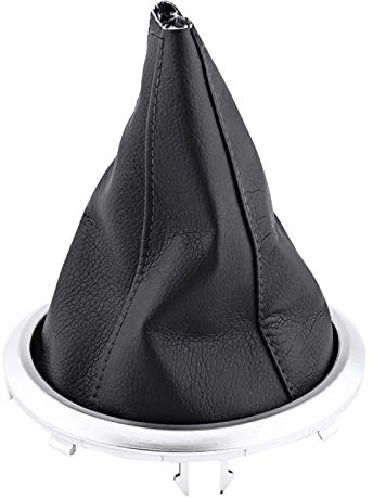 Botte de Changement de Vitesse, Soufflet de Changement de Vitesse en Cuir PU, Couverture de Botte de Cadre de Levier de Vitesse de Transmission Manuelle Noire pour Suzuki Swift SX4 2005-2010