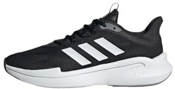 adidas AlphaEdge + Shoes, Zapatillas para Correr Hombre, Core Black/Cloud White/Grey, 44 2/3 EU