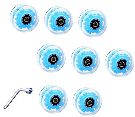 Toddmomy 1satz Roller Skate Räder Leuchtende Pu Dual-Roller Für Freizeit Kunst Und Wettbewerb Strapazierfähig Und rutschfest Wahl Für Jugendliche