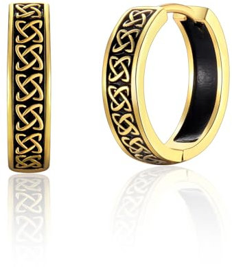 Creolen Silber 925 Damen Herren Ohrringe, Gold Kleine Schwarz Huggie Creolen, Hypoallergen Knorpel Schlafen Ohrringe Piercings Schmuck für Frauen Männer