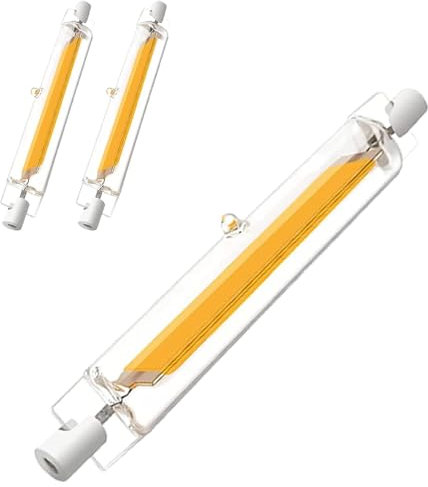 Hsientpe R7S LED 118MM Dimmbar,20W R7S LED Lampen Ersatz für 200W Halogenlampen,LED R7S Glühbirne Warmweiß 3000K 2000LM,Ohne Flackern,LED Stab 360° Strahlbeleuchtung,AC/DC 220-240V,2er Pack
