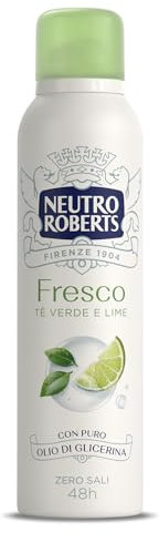 Neutro Roberts Deodorante Spray Fresco Verde, Té Verde e Lime, 150ml