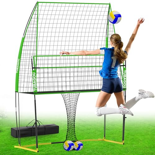 2024 Uppgraderad volleyboll, träningsutrustning, nät, volleyboll, spiktränare för inomhus- och utomhusbruk, volleyboll, övningsnätstation, perfekt för lag- eller soloträning, volleybollnät