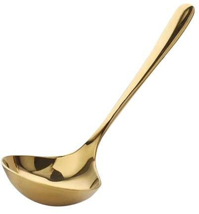 Grande louche soupe en acier inoxydable 304 manche ergonomique pour servir soupes sauces et plats liquides en cuisine R sistante sans BPA facile nettoyer 36 cm