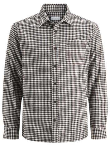 Jjjames Mini Check Shirt Ls, marinblå blazer, L