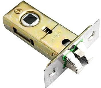 TOP-VIGOR 1 loquet à mortaise tubulaire de 40 mm, serrure à languette fourchée, loquet de porte à ressort pour portes intérieures, poignées de porte à levier