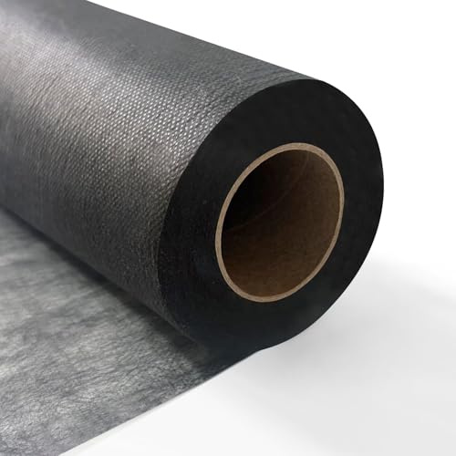 Longing Home Tischläufer Tischband 30 cm x 100 m, 10g/㎡, Schwarz | Einweg Tischdecke Vlies Rolle, stoffähnlich - ideal für Hochzeit, Geburtstag, Taufe, Kommunion, Einschulung, Party & Deko