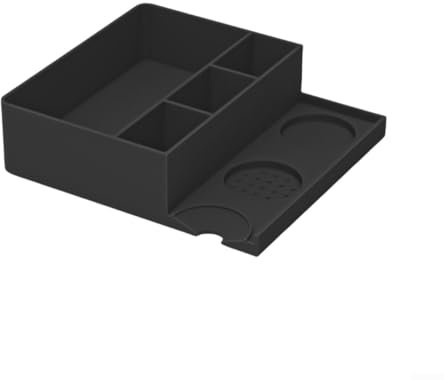 Drenatore per caffè in silicone 2 in 1, contenitore per caffè antiscivolo, contenitore per caffè espresso, tappetino manipolazione accessori per macchina da caffè base per supporto filtro per macchina