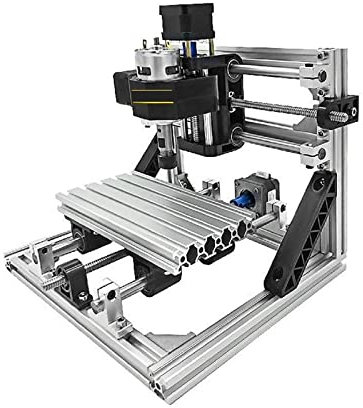 YQVEOT Fresadora de Madera Rebajadora Eléctrica, Kit de Grabador de enrutador CNC 1610 de 3 Ejes, máquina cortadora de Grabado de Control GRBL for Bricolaje, PCB for carpintería, Maderas de PVC