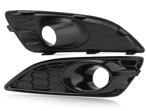 Pair Front Bumper Fog Light Cover Grilles For Ford Fiesta 2013-2017 | for Zetec S mk7.5 Facelift 2013-2017, Honeycomb Car Grille Cover Accessories, 5060691138081, Left & Right Side