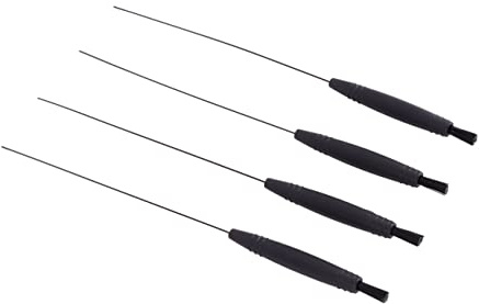 FRCOLOR Kit De Nettoyage Des Aides Auditives 4 Pièces Brosse Magnétique Avec Boucle De Cire Et Aimant Outil Multifonction Pour Retirer La Cire Et Nettoyer Les Débris