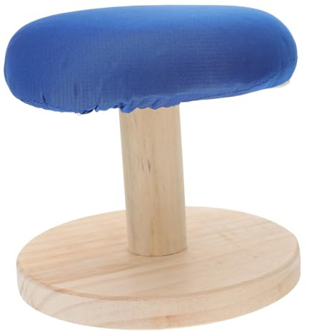 ELAYARD Mesa Planchar de Madera y Tela, Tabla de Planchar Redonda para Camisas y Pantalones, Soporte Estable, Fácil de Llevar, Uso en Lavandería