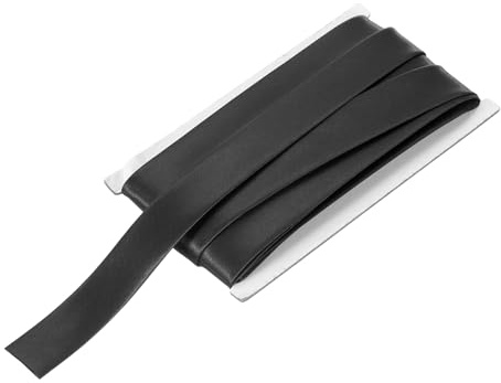 QUARKZMAN Doppio Bordo Inclinato per Cucire 1 Pollice X 12 Iarde Satin Bordo Continuo Pre-Piegato per Cuciture Trapunte Orli Binding Fai da Te Artigianato Nero