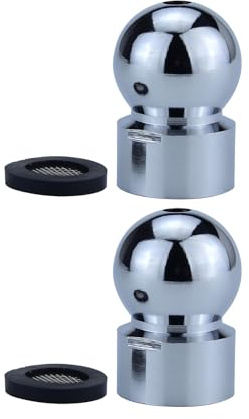2Pcs Shower Head Top Sprays Connecting Joint Swivels Connectors Metal Universals Rotation Ball Joint for Flexible Bathroom Sprinkler Accessories