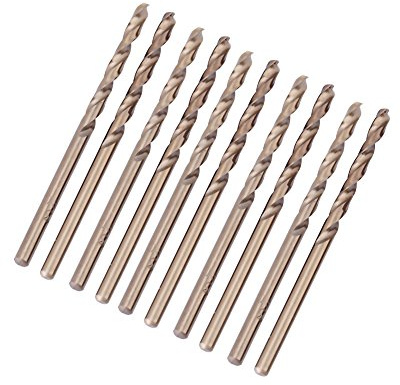Akozon HSS Bohrer Set Cobalt Bohrer Set High Speed Stahl Bohrer Set CO/M35 Spiralbohrer zum Bohren auf Edelstahl (1-5mm)(2.5mm)