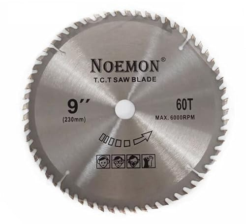 DISCO DA TAGLIO LEGNO 230mm FORO 22,23 IN ACCIAIO 60 DENTI