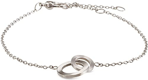 Boccia Damen Armband aus Titan in der Farbe Silber, antiallergen, 21cm, 03029-01