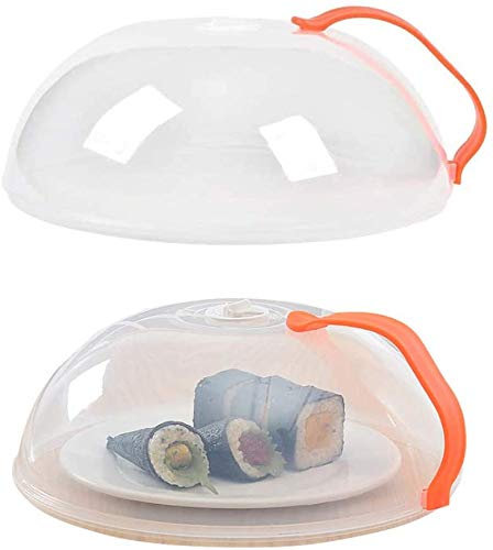 Couvercle pour micro-ondes - Modèle standard robuste et sans BPA - Couvercle et couvercle pour micro-ondes - Couvercle avec trous d'aération - Transparent