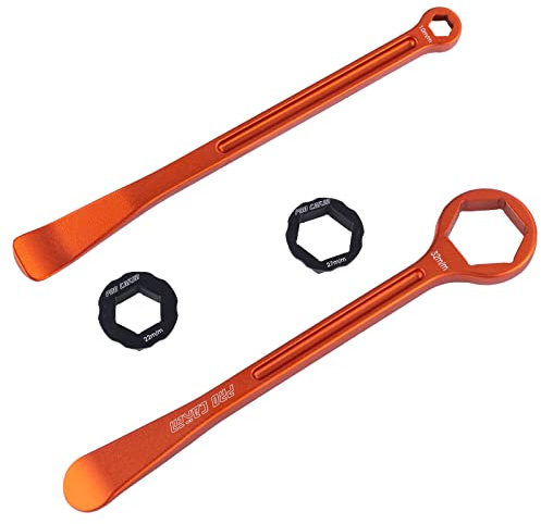 PRO CAKEN 10 mm/13 mm/22 mm/27 mm/32 mm/32 mm/32 mm/32 mm Reifenheber-Werkzeug, Löffel, Motorrad, Reifenwechsel-Set, Schraubenschlüssel-Set, Kombi-Hebel, Reifenreparatur-Set für europäische Fahrräder