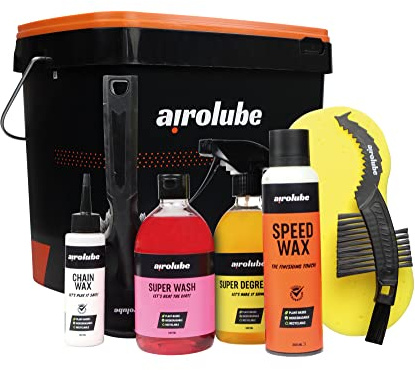 Cleanest Bike Basic Essentials | Seau riche rempli avec produits pour l'entretien du vélo | Sur base végétale | Respectueux de l'environnement | Kit d'entretien de vélo (Cleanest Bike Essentials