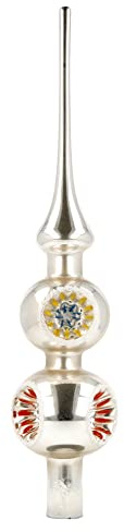 Glas Christbaumspitze 'Reflex' patiniert