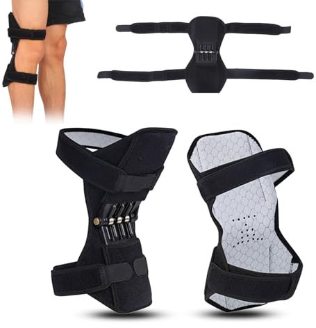 1pc Knee Protection Booster, Joint Support Spring Knee Stabilizer Pad, Power Lift Knee Brace for Weak Legs Old Cold Leg Mountaineering Squat