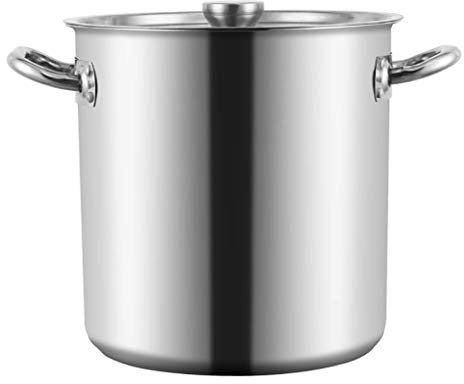 Olla de acero inoxidable Olla de cocción casera Olla de cocción Olla de cocción grande y profunda de acero inoxidable (45 * 46 cm)