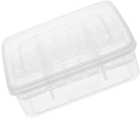 VILLFUL Kunststoff Brutkasten Mit 16 Gitterplätzen Transparent Leicht Und Strapazierfähig Brutbox Für Reptilieneier Schlangen Und Eidechsen Reptilienzucht Zubehör