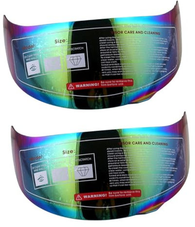 SOLUSTRE 2stücke Detachable Helm Visier Anti-blendung Winddicht Pc Material Kompatibel Mit -sv Leicht Und Schützend Farbige Für Sonnige Fahrten