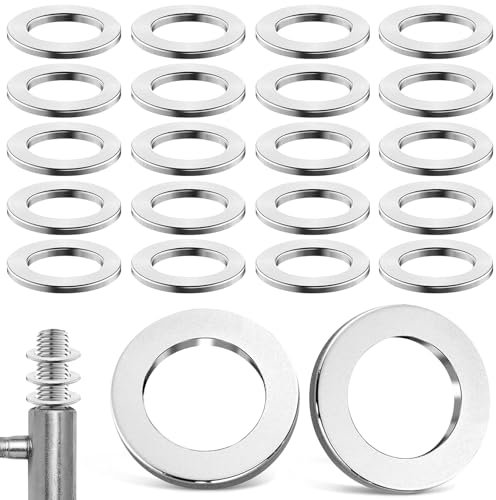 Rondelles pour Gonds de Porte 14mm x 20mm x 2mm 20Pcs Rondelles pour Charnières Metal Bague Paumelle Plate (M14)