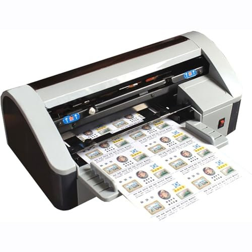 Elektrische Visitenkartenschneidemaschine, automatischer Visitenkartenschneider, Schneiden 30–40 Stück/min, verstellbarer Rand, 5–15 mm, professioneller Papierschneidemaschine für 90 x 54 mm/90 x 50