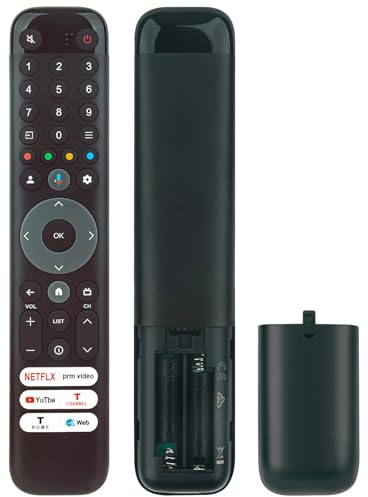 Télécommande Vocale Remplacée Convient pour TCL 4K Ultra HD, HDR Smart TV 55T7B 43T7B 50T7B 65T7B 75T7B 85T7B 55V6B 50QM8B 55QM8B 65QM8B 75QM8B 85QM8B 98QM8B 50V6B 65V6B 75V6B 85V6B 65C645 55C749