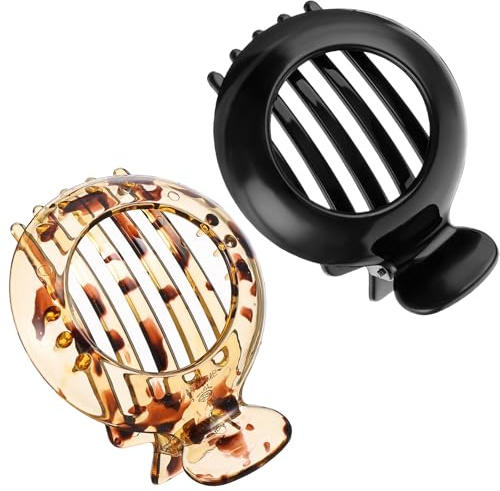 YUXIANLB Lot de 2 petites pinces à cheveux plates pour cheveux fins - Antidérapantes - Pinces à ressort résistantes - Accessoire quotidien pour femmes et filles