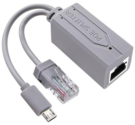 Yjcnelcr Le convertisseur répartiteur USB efficace fournit une sortie 5 V à partir d'une entrée 48 V pour les périphériques USB, les données et l'alimentation Ethernet