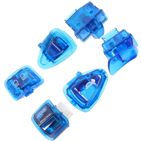 CONGARTENO Interruptor Multifuncional De Faros y Bocina Para Motocicleta, Azul Para Manillar, Compatible Scooters y Motos, Control De Luces, Intermitentes y Señalización Para Uso Diario