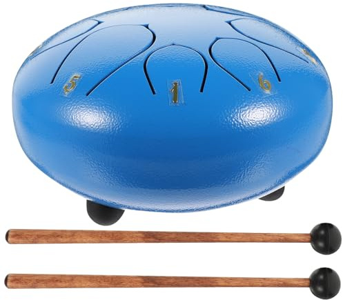 Zerodeko Schlaginstrument für Yoga Meditation und Klangtherapie Ätherisches Metallzunge Trommel mit Holz Stoff und Titanlegierung für Kinder und Erwachsene