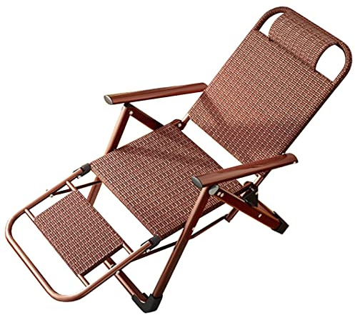 Tumbona – Silla reclinable plegable para jardín, tumbona al aire libre y sillón reclinable de camping para adultos, cómodo asiento de terraza, solución de relajación portátil