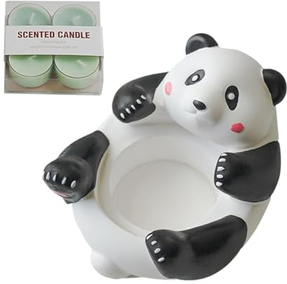 Velas Candelita Perfumadas,Candelabros Votivos | Portavelas aromáticas con 4 Velas votivas - Candelabro Decorativo para Velas de té, artesanías de Yeso, decoración estética del hogar para cumpleaños,