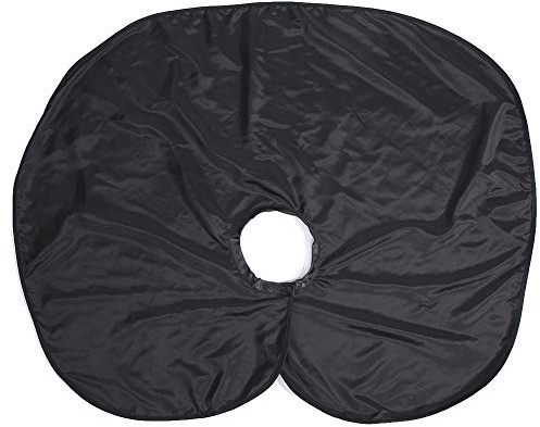 Scialle per taglio di capelli, mantella parrucchiere protettiva e antistatica per servizi di parrucchiere. (Black)