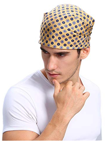 Prettystern 100% Seide Herren Bandana Halstuch Nickituch Seidenhalstuch