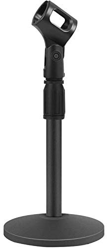 Soporte De Micrófono De Escritorio, Soporte De Micrófono De Mesa Ajustable Actualizado Con Base De Metal Antideslizante Para Blue Yeti Snowball Spark Y Otro Micrófono